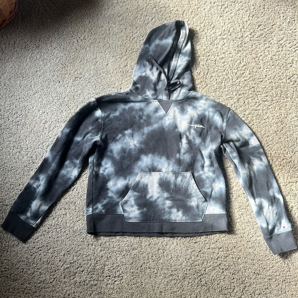 Tie dye champion sweatshirt